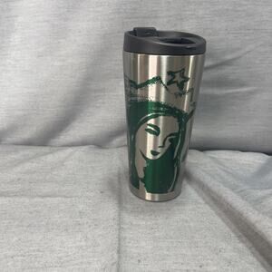 Starbucks 2014 Mermaid Siren Stainless Steel Tumbler Mug Cup 16 oz